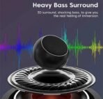 Ultra Mini Wireless Bluetooth Speaker with Heavy Metal Electroplating Round Speaker - Image 3
