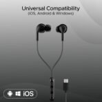 boAt Bassheads 100 C Wired Headphones Earphones with Type-C Jack, in-Line Microphone, in Ear - Image 4